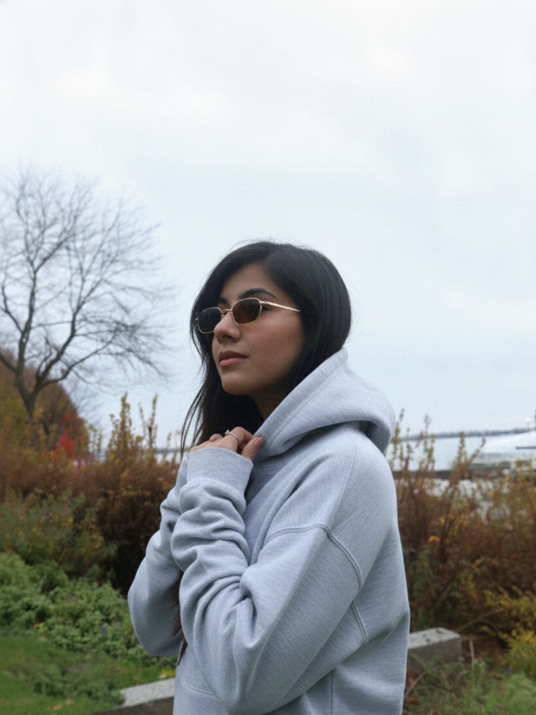 RUII Winter Weight Soft Fleece Hoodie - Stone Heather Grey